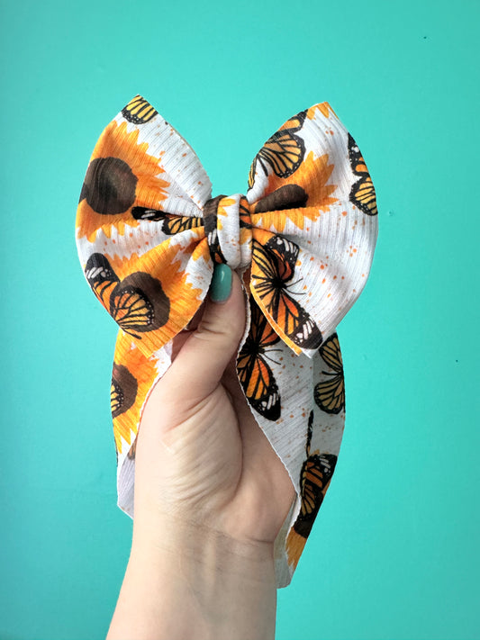 Sunny Butterflies Bow/Headband