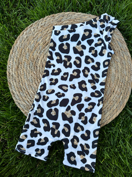 Gold Leopard Romper