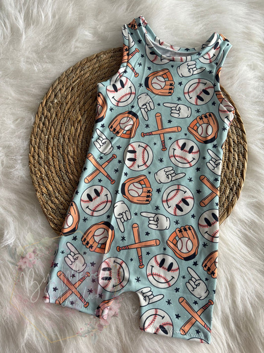 Baseball Ollie Romper