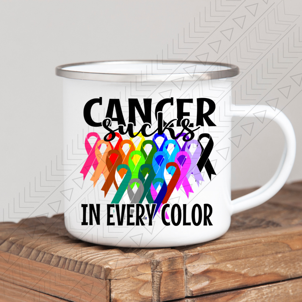 Cancer Sucks Enamel Mug Mug