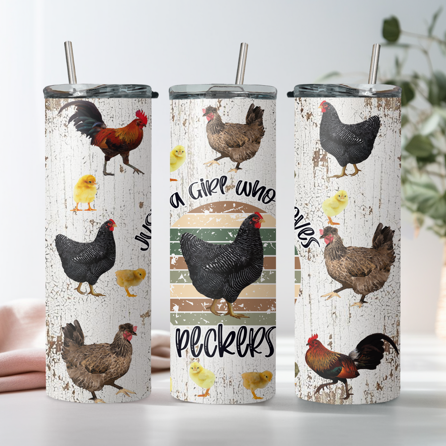 Just a Girl Who Loves Peckers Tumbler