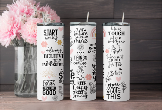 Positive Thoughts 20oz Tumbler