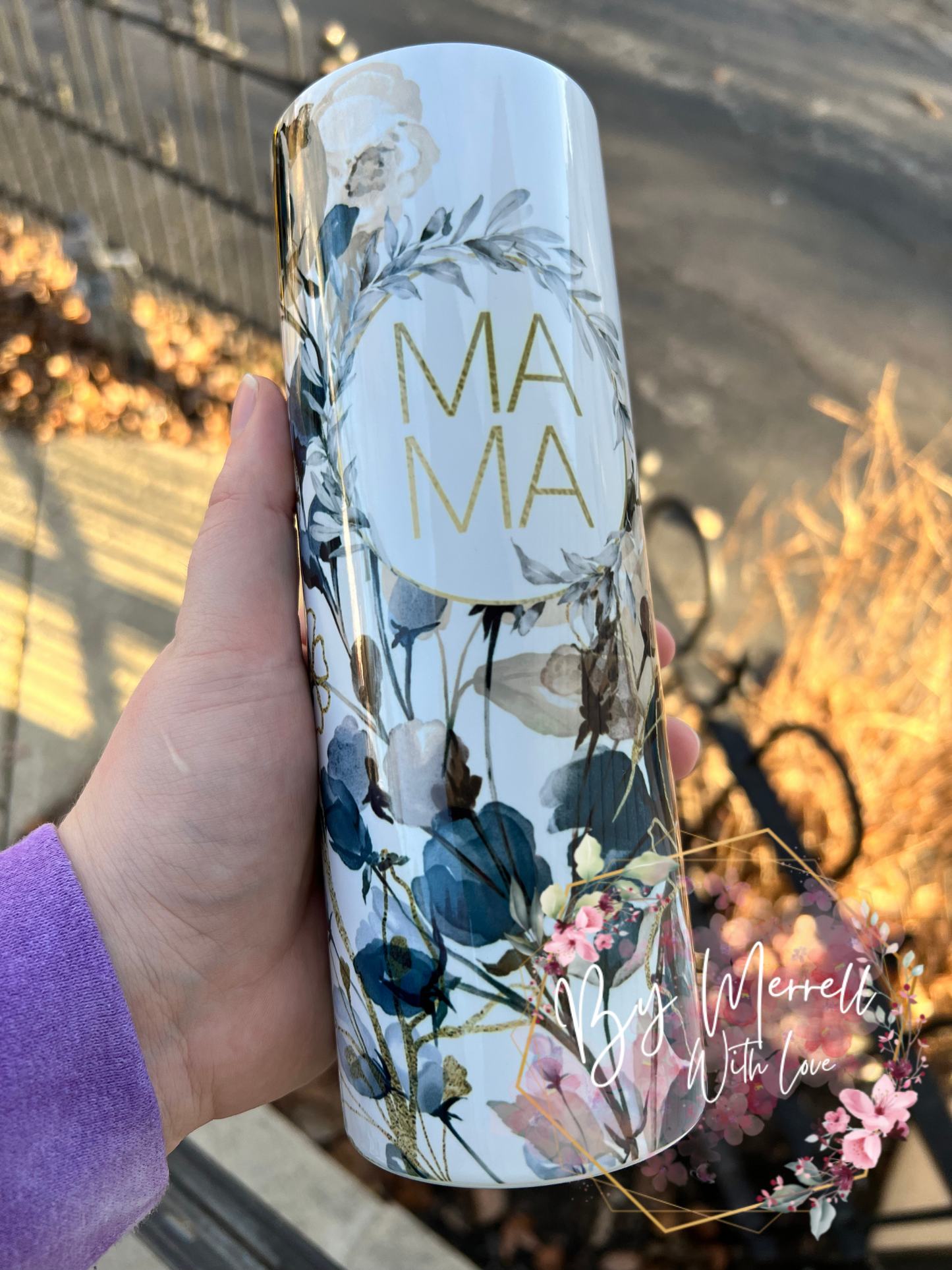 Watercolor Floral Tumbler